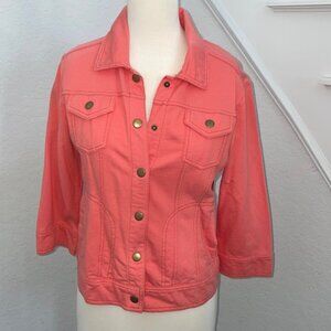 Like new light Caslon jacket. Salmon coral medium petite.